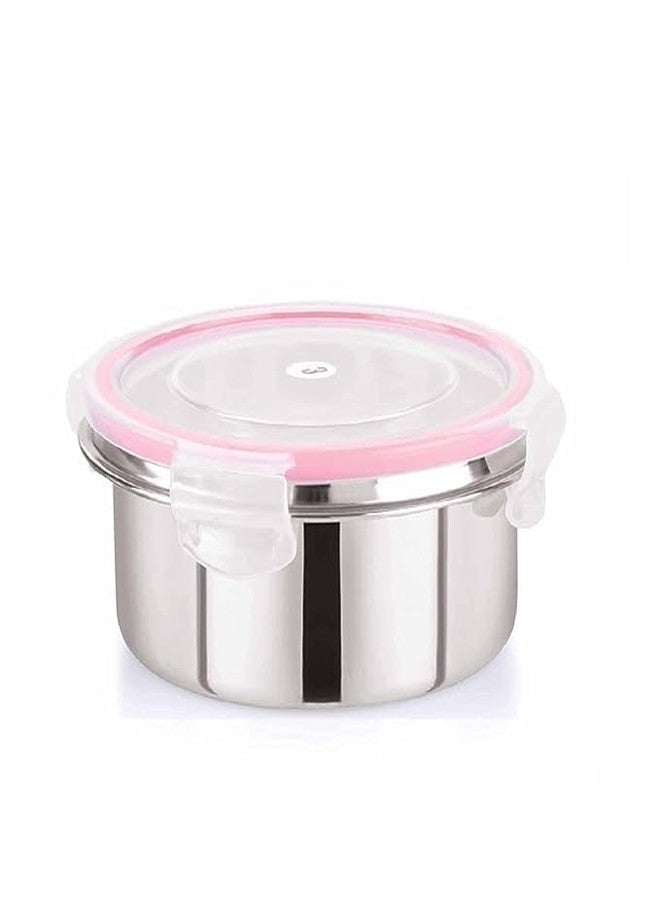 PRIMINI Leak Proof Click and Seal Lock Stainless Steel Storage/Air Tight Tiffin Container/Lunch Container with lid (Tumbler 500 ml) - Image 1