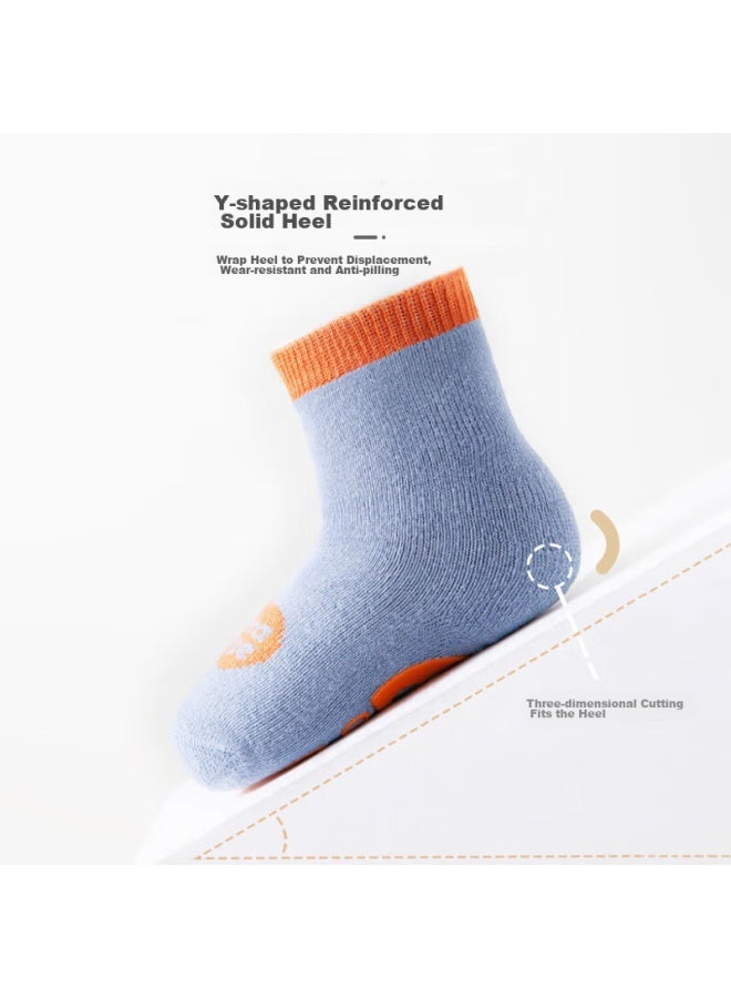 9i9 Baby Socks, Spring And Summer Infant Floor Socks, Glue Socks, Children's Cotton Socks, Loose-top, 3 Pairs, 1-3 Years Old, A353 - Image 5