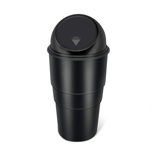 Rylan Car Dustbin | Dustbin for Car | Car Trash Bin | Car Bin | Car Trash Can | Car Bin Trash | Mini Car Trash Bin | Portable Trash Can for Car, Home, Office (Black) - Image 1