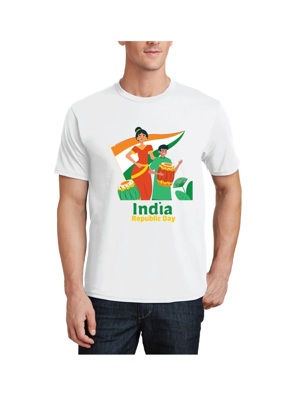 Generic India Republic Day Adult Mens T-Shirt Men's Indian Flag