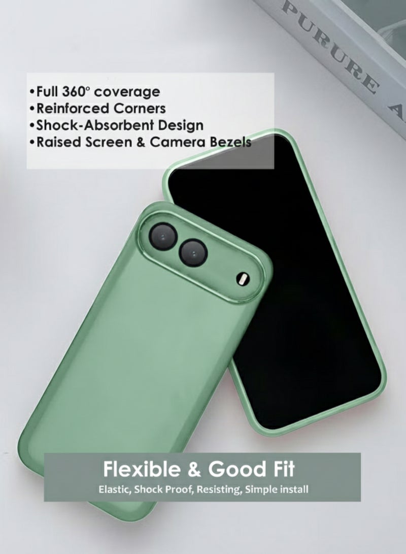 Infinix Hot 60i 5G Silicone Back Case Cover - TPU Silicone Case, Durable & Accurate Cut-outs - Scratch, Dust & Smudge Protection, Shockproof & Water-Proof Cover for Infinix Hot 60i - Green - Image 2