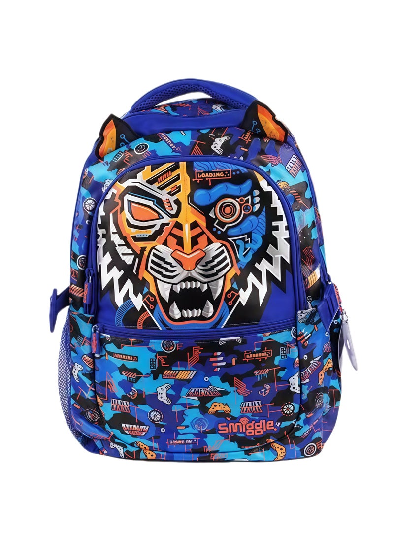 Smiggle Smiggle Cartoon Printed Boys and Girls Backpack Primary and Secondary School Students Backpack Outdoor Leisure Backpack 42*30cm 