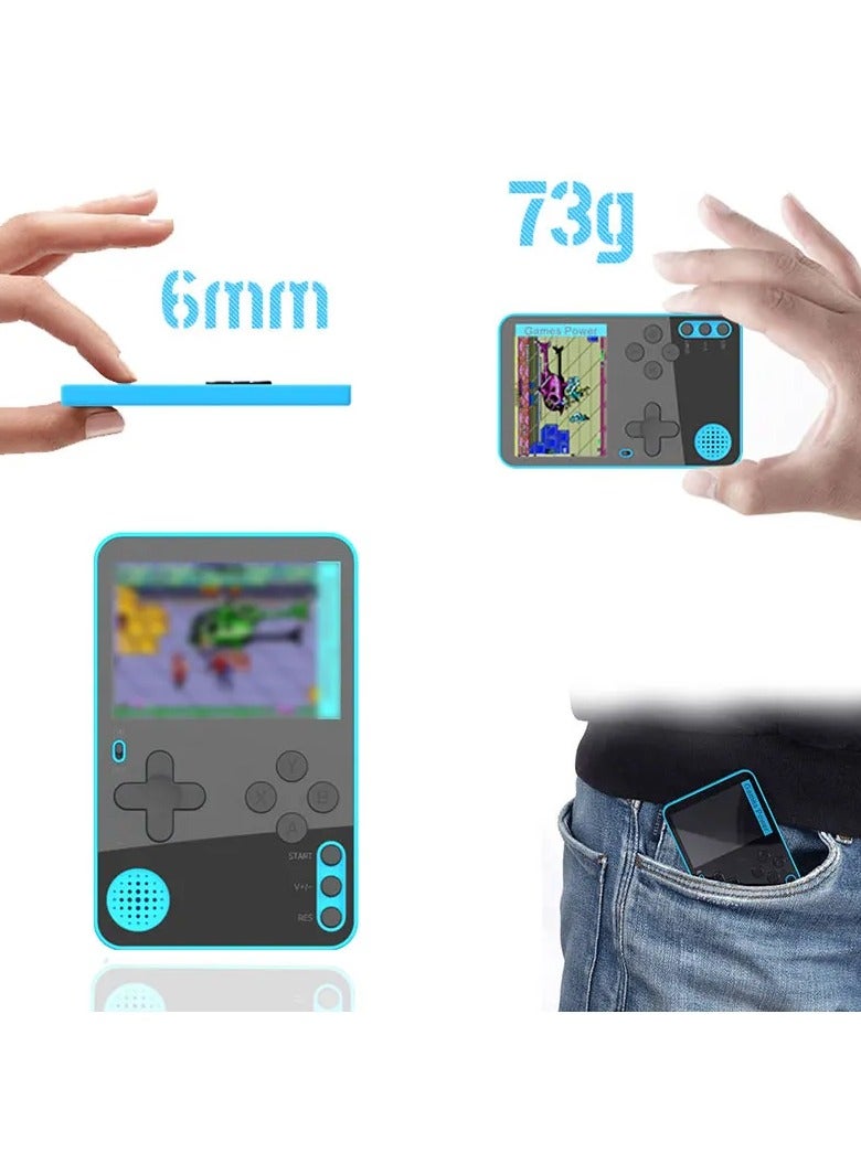 جهاز ألعاب محمول K10، مدمج به 500 لعبة كلاسيكية، شاشة LCD محمولة بحجم 2.4 بوصة، فيديو ريترو مصغر، يمكن إعادة الشحن، هدية رائعة للأطفال والكبار (أخضر) - Image 3