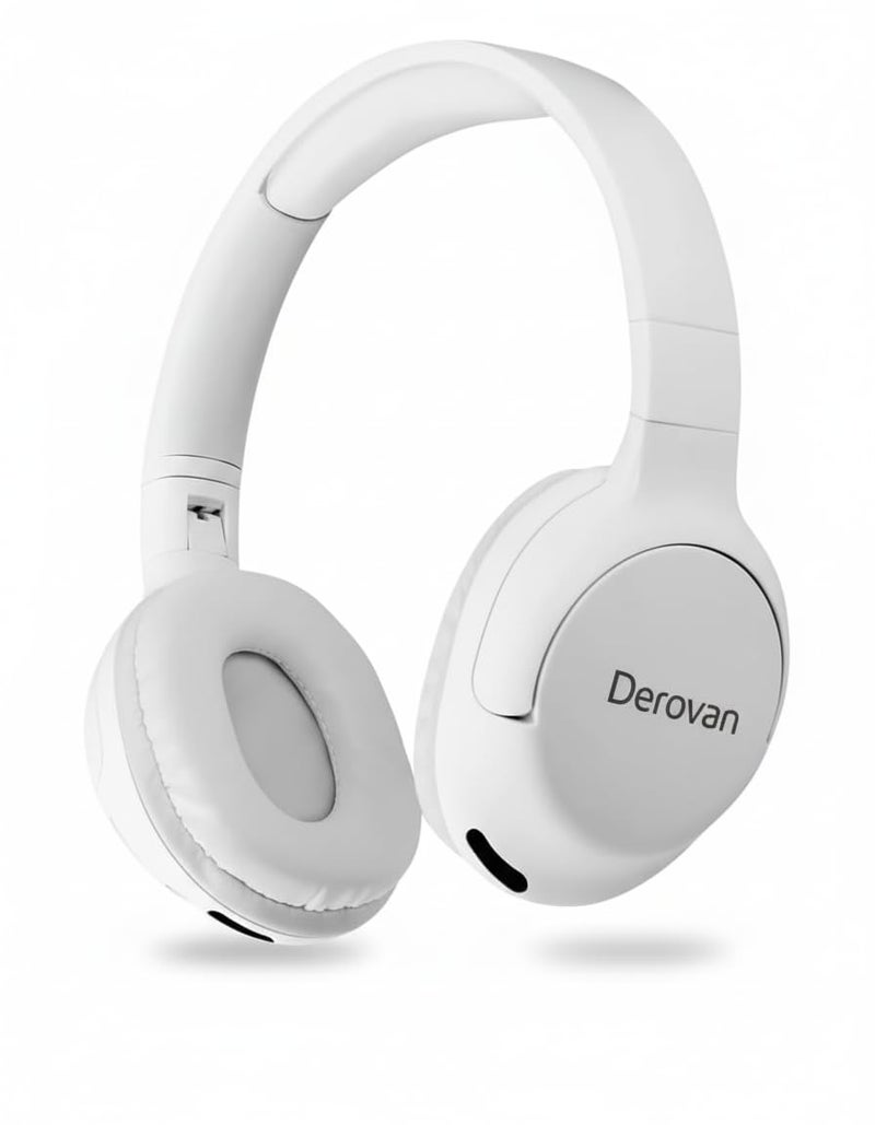 Derovan Bluetooth 5.4 Over-Ear Headphones – Deep Bass Stereo, Foldable Design, Up to 6 Hours Playtime, Memory Card Support - Image 1