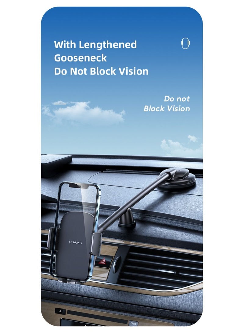 Usams Car Center Console Retractable Phone Holder - Image 3