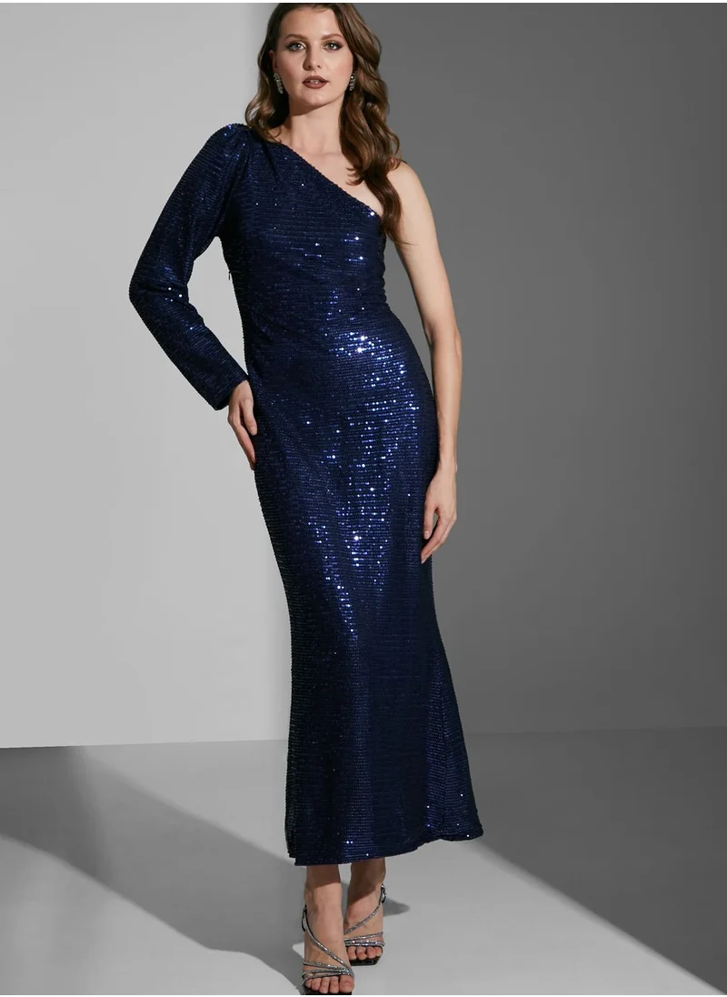 Ella Limited Edition Shimmer One Shoulder Dress