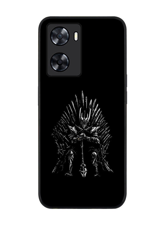 Stylizedd Rugged Black edge case for Oppo A57 4G/Oppo A77 4G/Oppo A77s Slim fit Soft Case Flexible Rubber Edges Anti Drop TPU Gel Thin Cover - GOT One Throne - Image 1