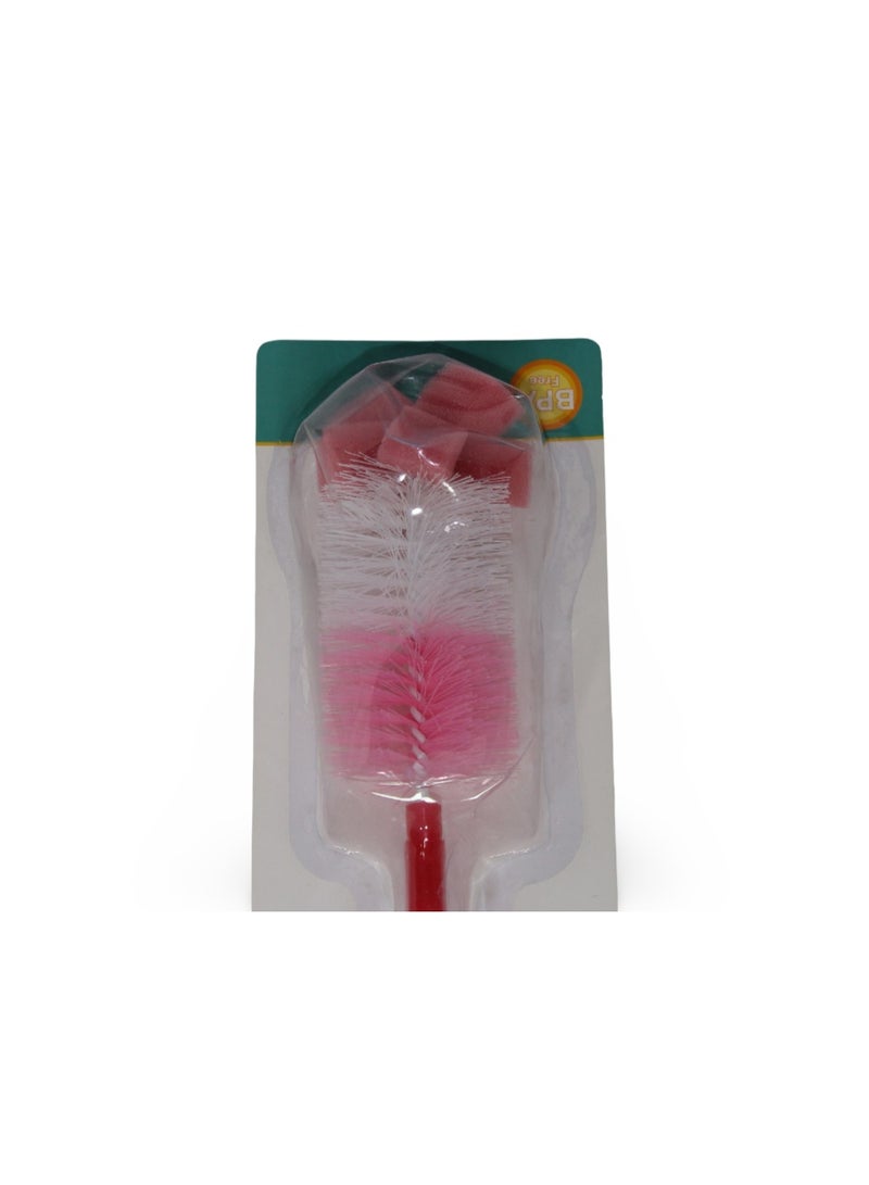 True Bottle and Nipple Cleaning Brush Set – Pink - Image 3