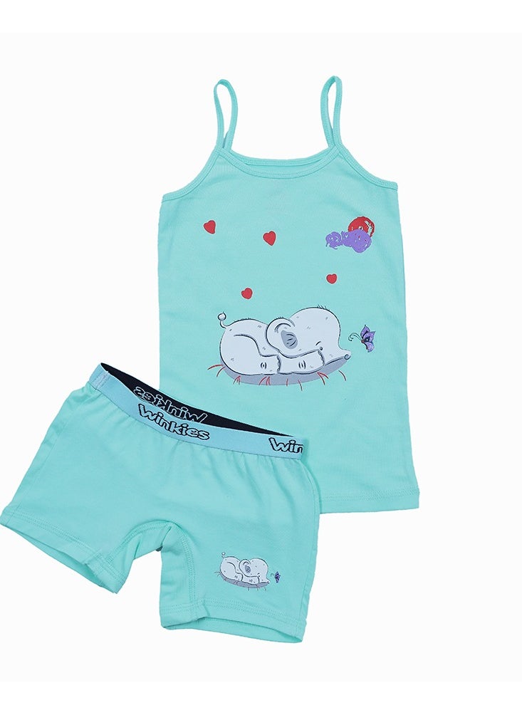 Winkies - Undershirt and Short Set - 2 pieces-Color and Print May Vary - Image 1