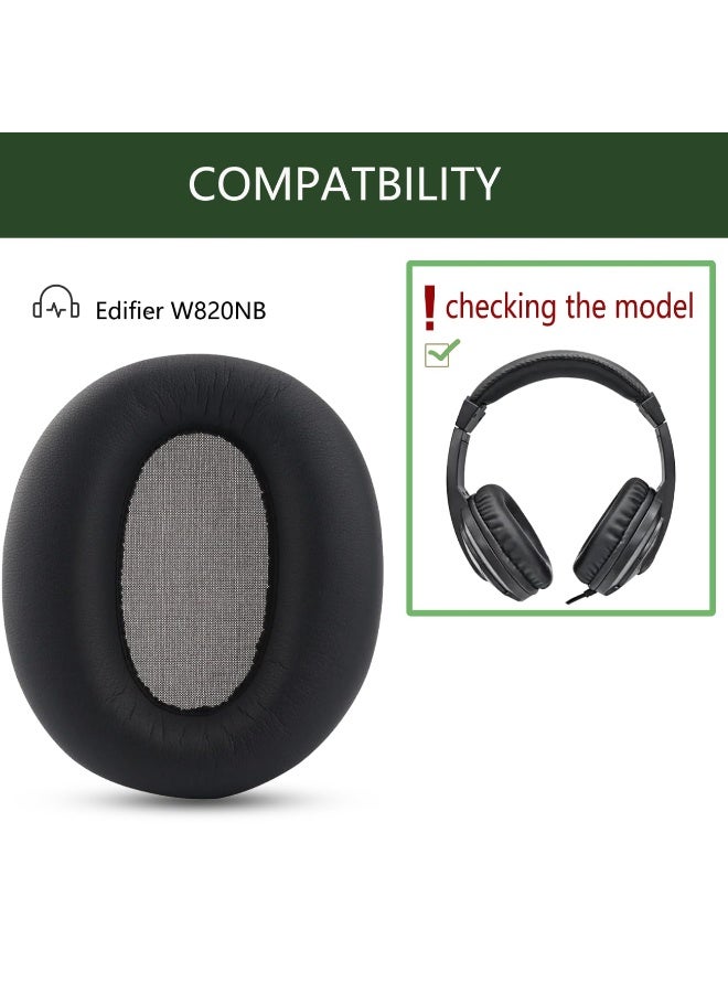 1Pair Easily Replaced Earmuffs For Edifier W820NB Headphone Earpads With Buckle Earpads For Headphone Cover Replacement (Black) - Image 4