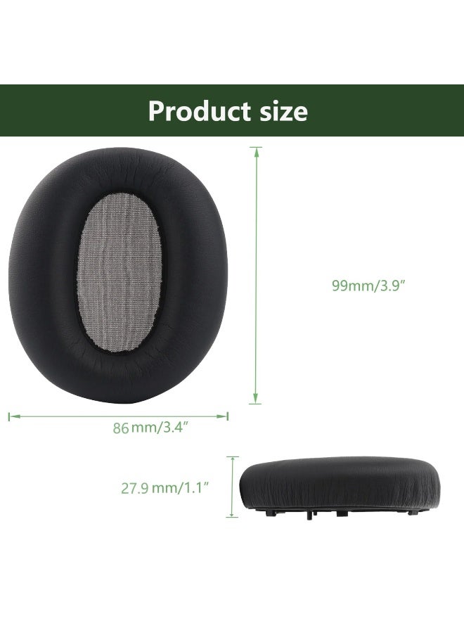 1Pair Easily Replaced Earmuffs For Edifier W820NB Headphone Earpads With Buckle Earpads For Headphone Cover Replacement (Black) - Image 3