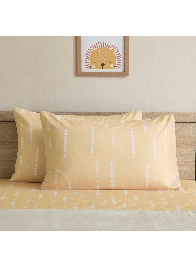 Home Box Joy Slumber 2-Piece Poppin Microfibre Pillow Cover Set - 50x75 cm - Image 2