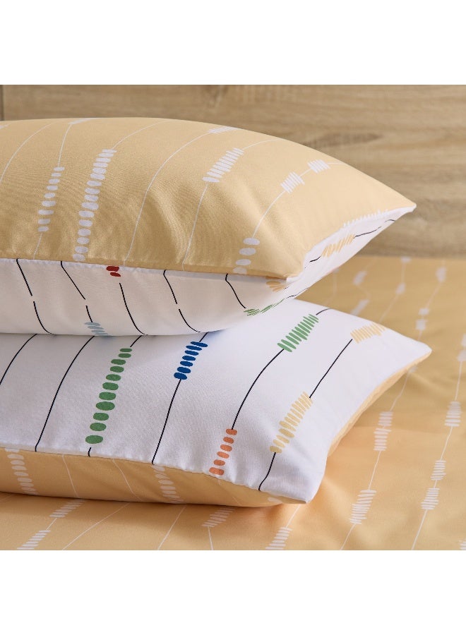 Home Box Joy Slumber 2-Piece Poppin Microfibre Pillow Cover Set - 50x75 cm - Image 5