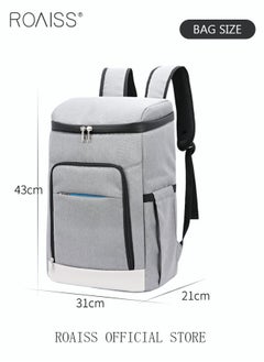 roaiss Outdoor 27 Cans Cooler Backpack Insulated Bag with Bottle Opener Waterproof Oxford Ice Refrigerated Fresh-keeping for Men Women Picnic/BBQ/Beach/Lunch  - Image 4