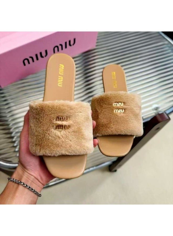 مياو مياو شبشب ميو ميو نسائي من الفلوف - بني