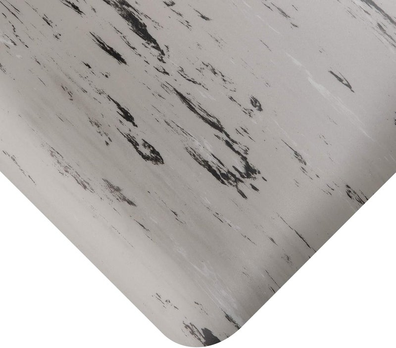 Deflecto Deflecto Marbletop AntiFatigue Comfort Standing Floor Mat Vinyl Recycled Materials 12 Rectangle Beveled Edge 36 x 60 Gray  - Image 2