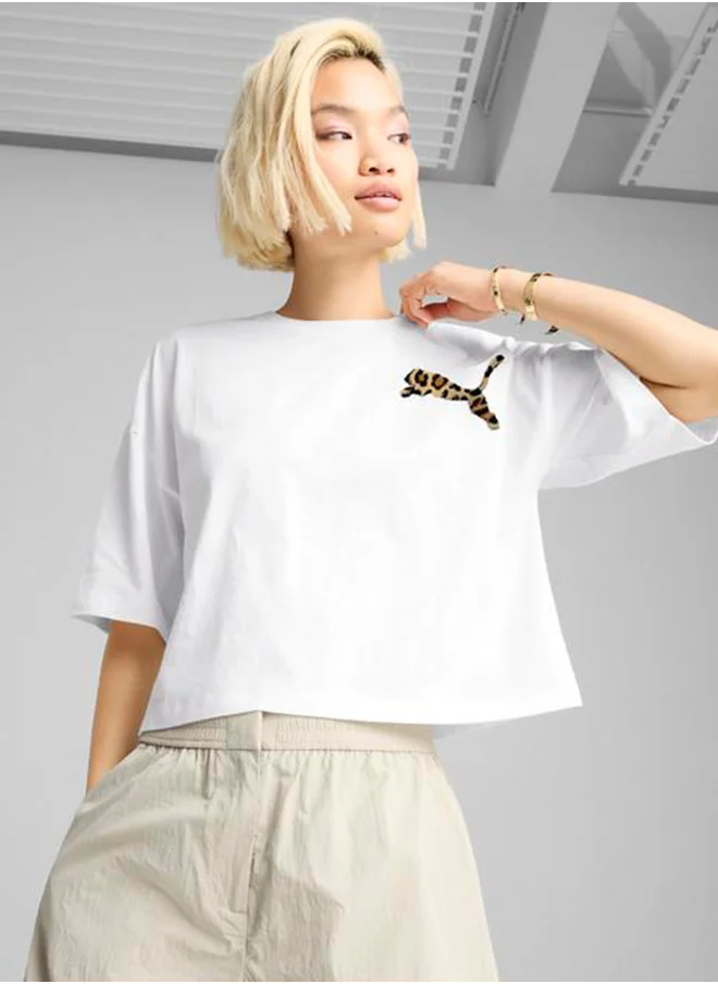 بوما Leo Luxe Oversized Short T-Shirt