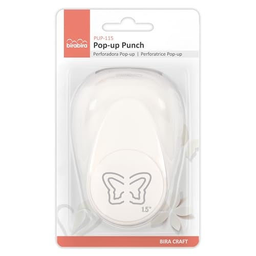 Bira Craft 1.5 inch 3D Butterfly Punch Lever Action Craft Punch for Paper Crafting Scrapbooking (Butterfly) - Image 5