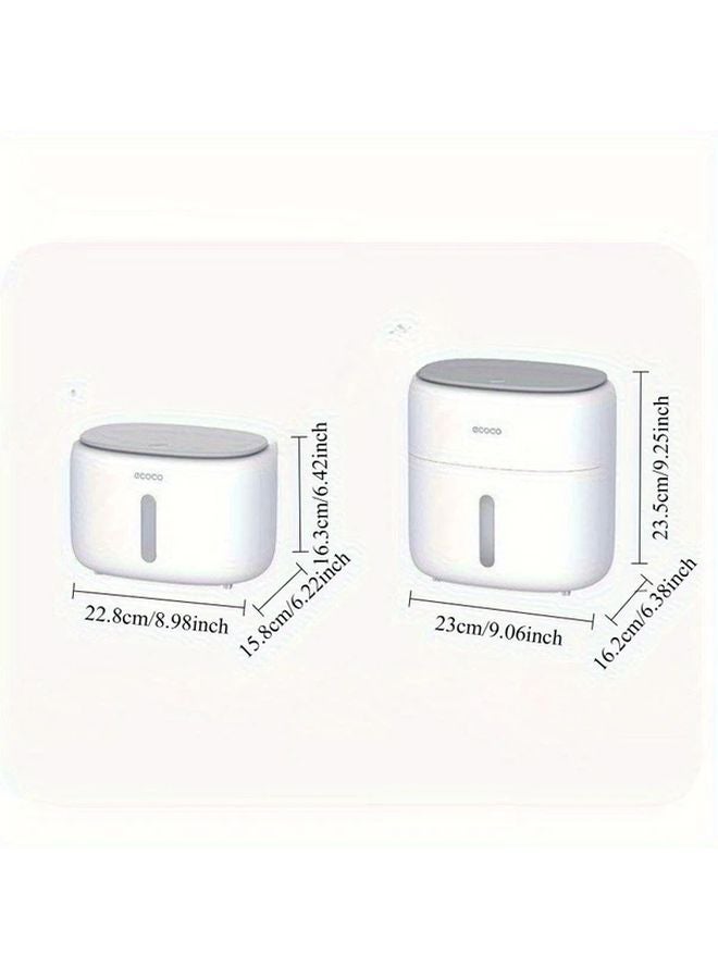 Double Layer Black Wall Mounted Toilet Paper Holder With Shelf No Drill Adhesive - Image 4