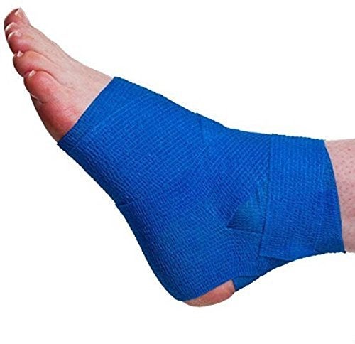 A-Tape Cohesive Crepe (5cm X 4.5 mtr, Pack of 2) Elastic Self Adherent Crepe Bandage Breathable Self Adhesive Cohesive Bandage for Humans & Pets (Dogs, Cats, Birds) (5 cm) (Blue) - Image 3