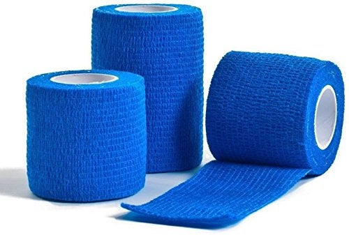 A-Tape Cohesive Crepe (5cm X 4.5 mtr, Pack of 2) Elastic Self Adherent Crepe Bandage Breathable Self Adhesive Cohesive Bandage for Humans & Pets (Dogs, Cats, Birds) (5 cm) (Blue) - Image 5