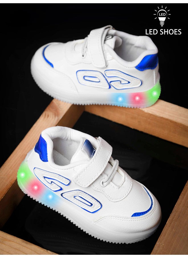 KATS Unisex Kids LED Sneakers with Velcro Closure - Image 2