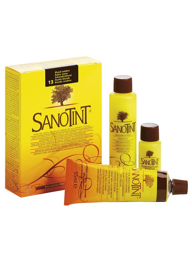 Sanotint Classic Hair Color Nordic Blonde 13 - Natural Permanent Hair Dye, 125 ml  - Image 1
