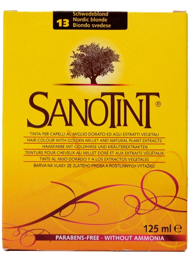 Sanotint Classic Hair Color Nordic Blonde 13 - Natural Permanent Hair Dye, 125 ml  - Image 2