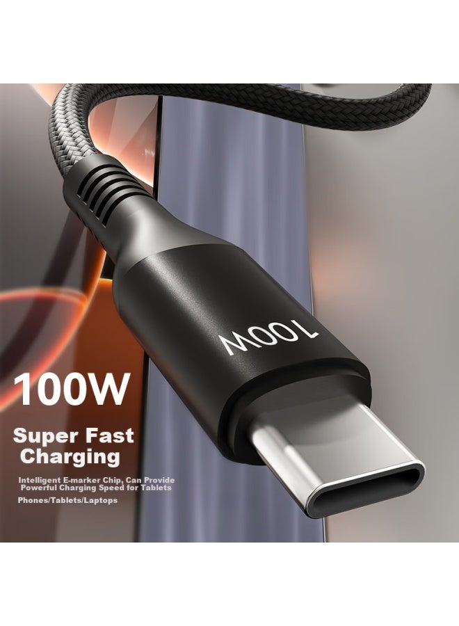 JD.com Jdjz 2-In-1 Apple 16/15 Charging Cable Pd100W/30W Fast Charge Cable One Drag Two Head For Apple All Series Android Phones Ipad Tablets Laptops - Image 2