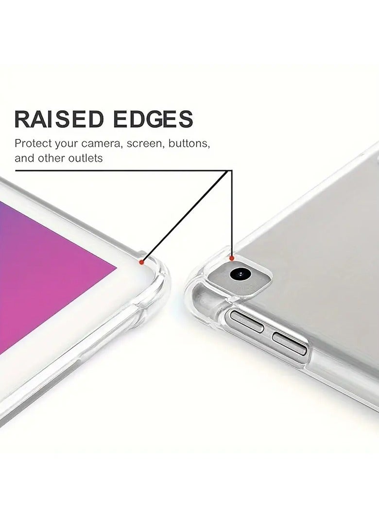 Case for (9th Generation-iPad 10.2, 2021Slim Lightweight Silicon Back Cover for (iPad 9, Clear)