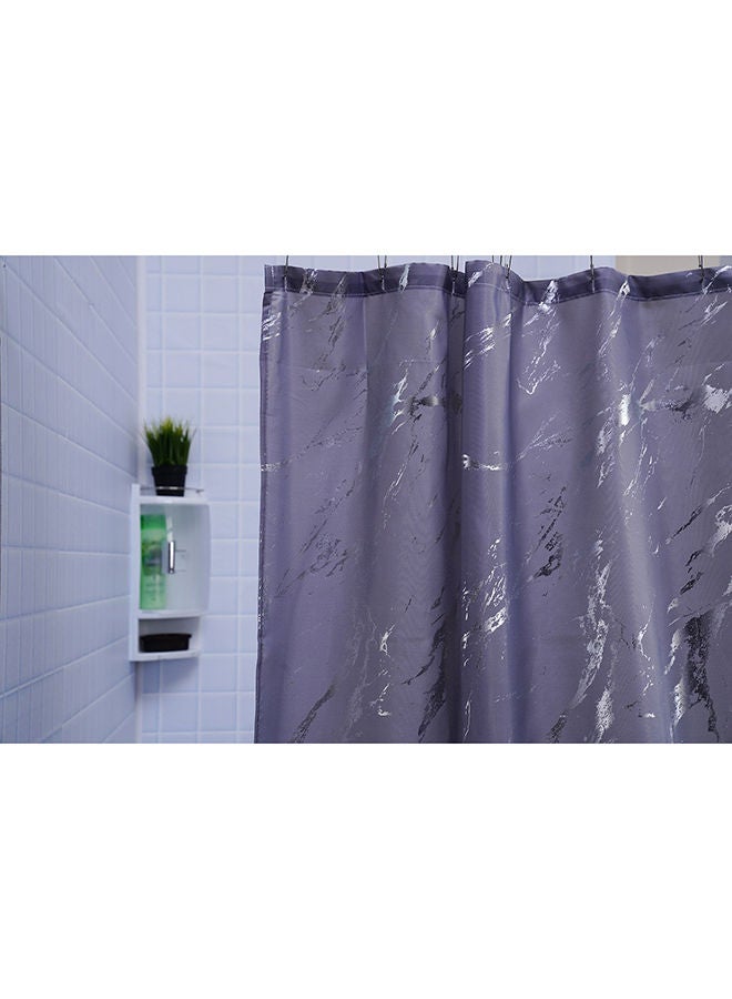Pan Home Knox Shower Curtain 180X180cm - Grey - Image 1