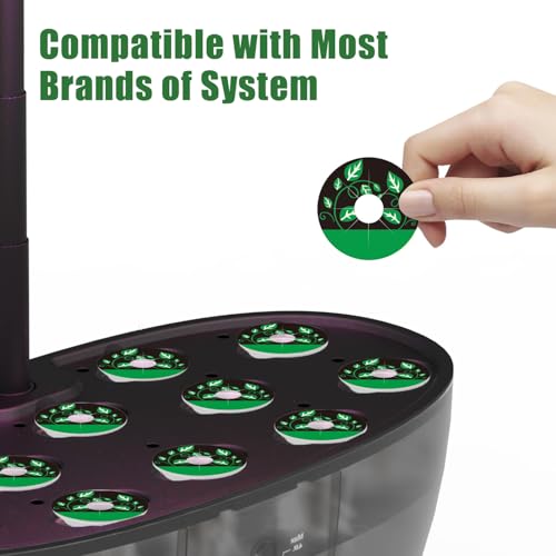 Dryades 150Pcs Seed Pod Labels Stickers, PVC Hydroponics Growing System Grow Baskets Round Peel Labels for Plant Germination Growth Recording (41mm) - Image 4