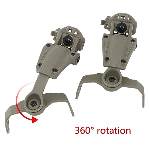 HEARFALCOM ARC Rail Adapter for Tactical Helmet Fast Series Helmets Compatible with Howard Leight Impact Sport Product Model ‎R - 01526 Headphones (DE) - Image 4