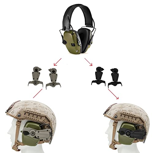 HEARFALCOM ARC Rail Adapter for Tactical Helmet Fast Series Helmets Compatible with Howard Leight Impact Sport Product Model ‎R - 01526 Headphones (DE) - Image 2