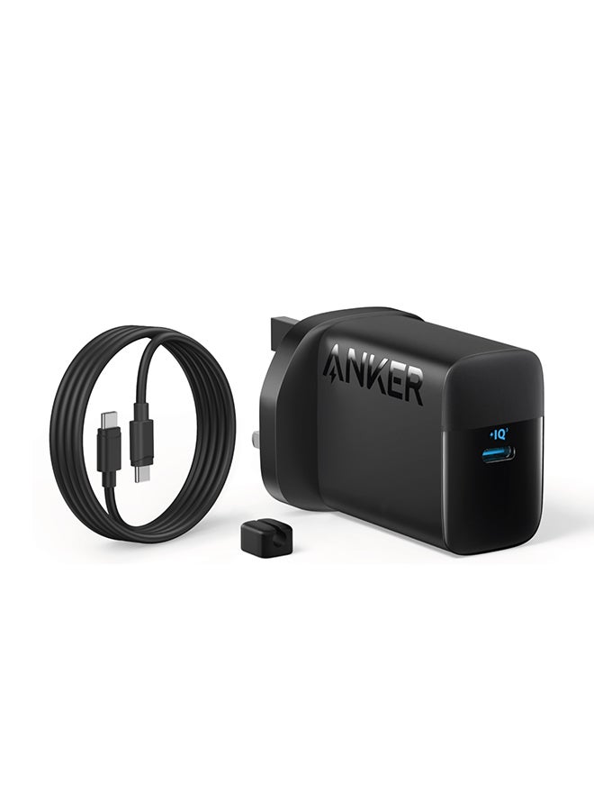 Anker 45W USB C Charger, PPS Fast Charger with Cable, Laptop Compatible, Super Fast Charging 2.0 for iPhone Series, Samsung Galaxy Series, Pixel(1.5M USB C Cable Included) Black - Image 1