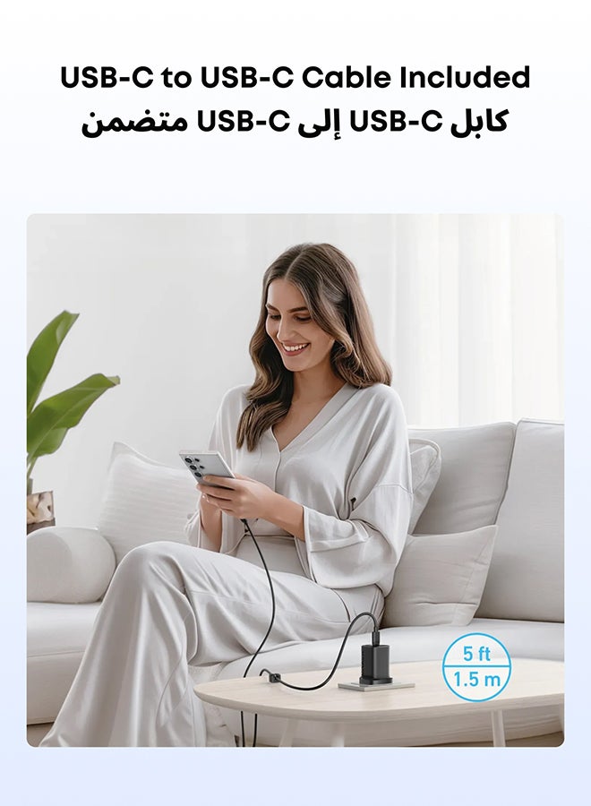 Anker 45W USB C Charger, PPS Fast Charger with Cable, Laptop Compatible, Super Fast Charging 2.0 for iPhone Series, Samsung Galaxy Series, Pixel(1.5M USB C Cable Included) Black - Image 4