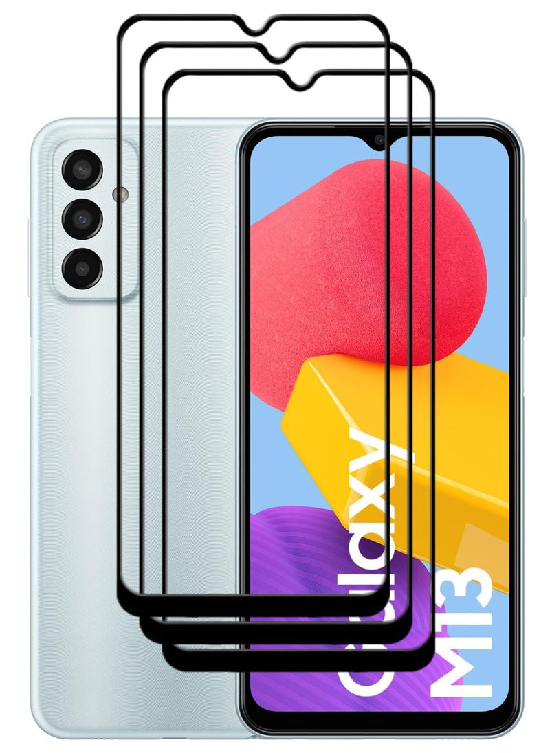 ACLIX 3 Pieces Antistatic ESD Dustproof Premium Quality High Definition Tempered Glass Screen Protector Designed For Samsung Galaxy M13 - Image 1