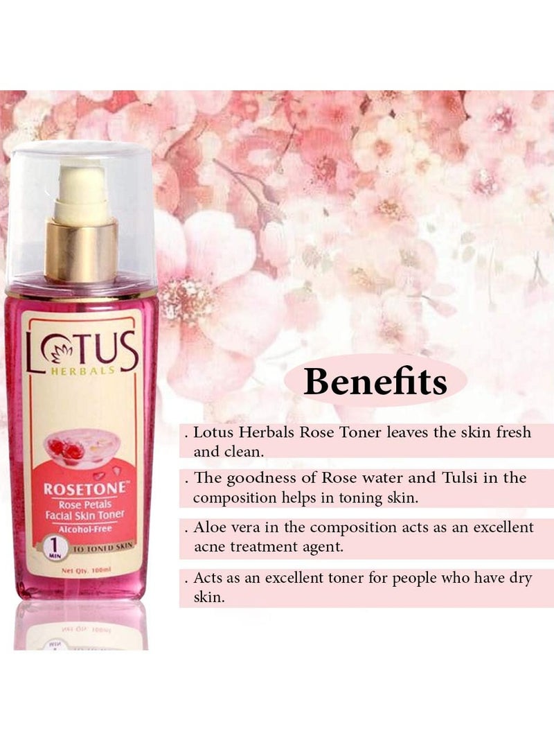 LOTUS HERBALS Lotus Herbals Rosetone Rose Petals Facial Skin Toner | 100 ml  - Image 3