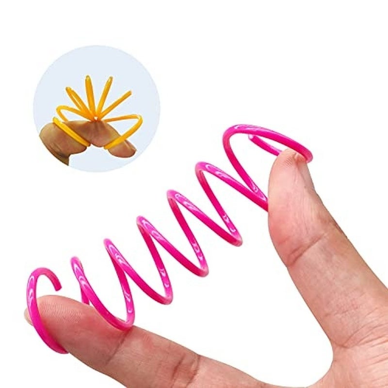 Levesica Cat Spring Toys 30 Packs Plastic Colorful Springs Cat Toys for Cat Kitten Pets - Image 3