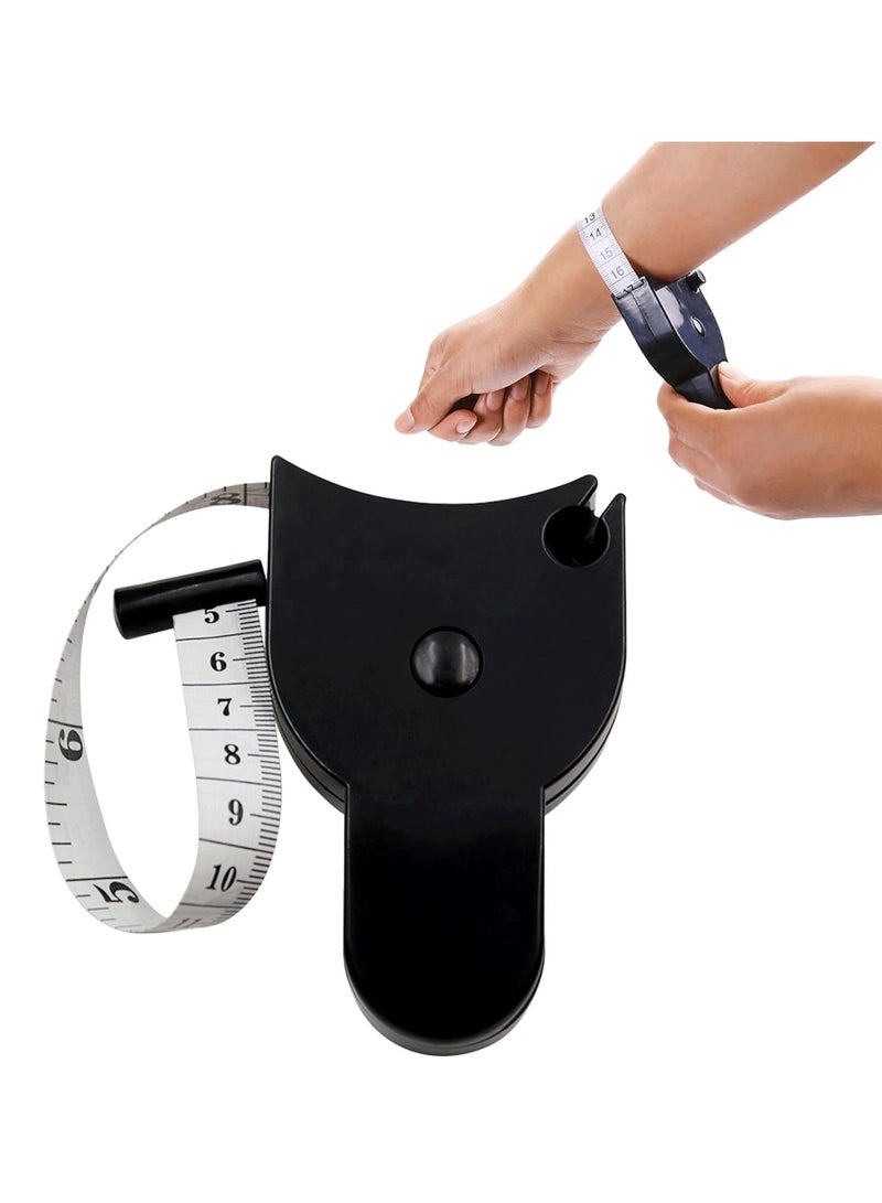 رات سو شريط قياس الجسم بتصميم إرجونومي يبلغ طوله 60 بوصة (1.5 متر)، محمول ومناسب لللياقة البدنية. يتميز بالقابلية للسحب والتمديد بواسطة مشابك معدنية، مما يجعله مناسبًا لقياس محيطات الجسم.  - Image 1