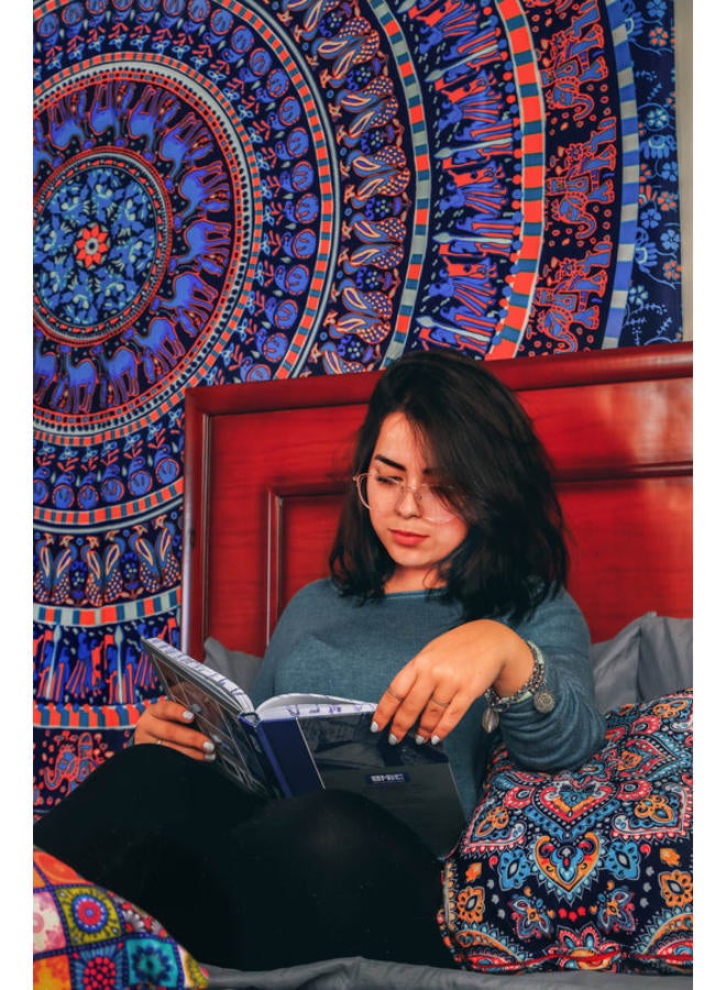 Hendi Mandala Bohemian Mandala Printed Wall Tapestry – Colorful Hippie Art Décor – Lightweight Polyester –  Bedroom, Living Room, Dorm Decoration - Image 2