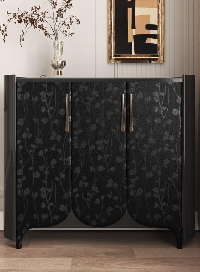 WESTICK Black Rose Wallpaper Textured Black Floral Contact Paper Vintage Bedroom Accent Wallpaper Removable Renter Friendly Silk Wallpapers for Bathroom Walls Cabinets Drawers Living Room 15.8" x 78" - Image 4
