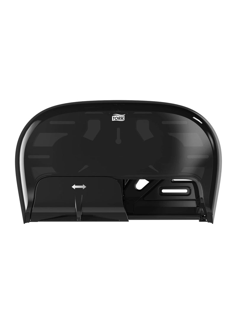 Tork Tork OptiCore Toilet Paper Roll Dispenser Black T10 High Capacity 565528  - Image 1