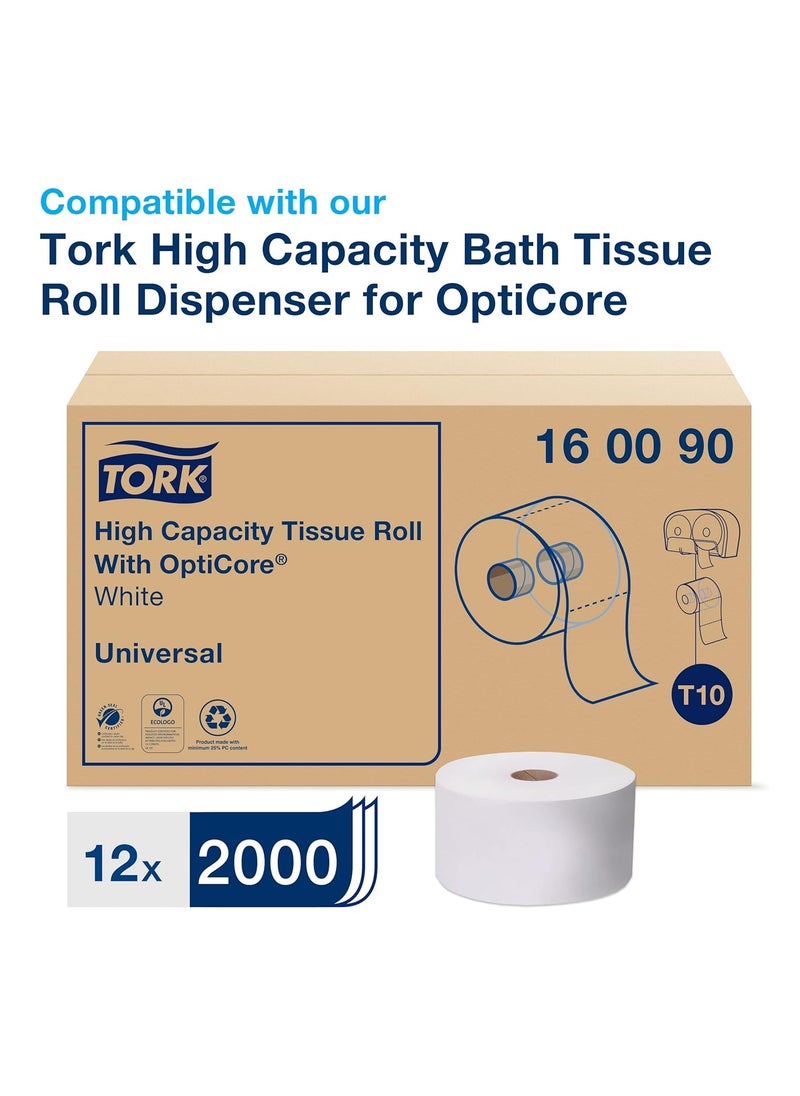 Tork Tork OptiCore Toilet Paper Roll Dispenser Black T10 High Capacity 565528  - Image 3