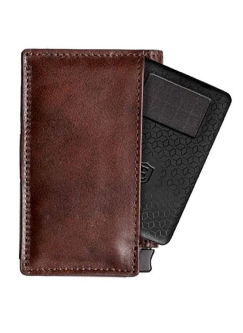 SYOSI - Parliament - Slim Leather Wallet - RFID Blocking - Quick Card Access - Image 1
