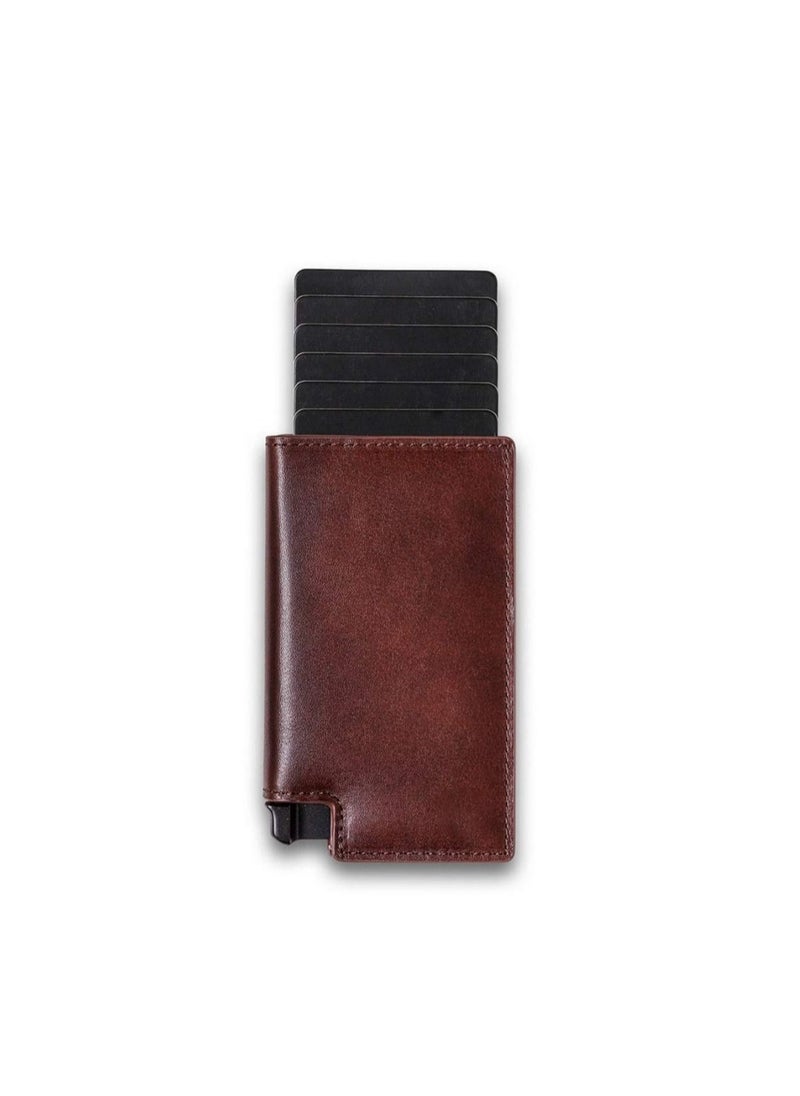 SYOSI - Parliament - Slim Leather Wallet - RFID Blocking - Quick Card Access - Image 1