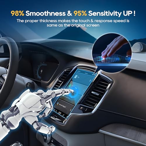 LFOTPP 2016-2018 Volvo V90 XC90 S90 Sensus 8.7 Inch Car Navigation Screen Protector,9H Tempered Glass Infotainment Screen Center Touch Screen Protector Anti Scratch High Clarity - Image 4