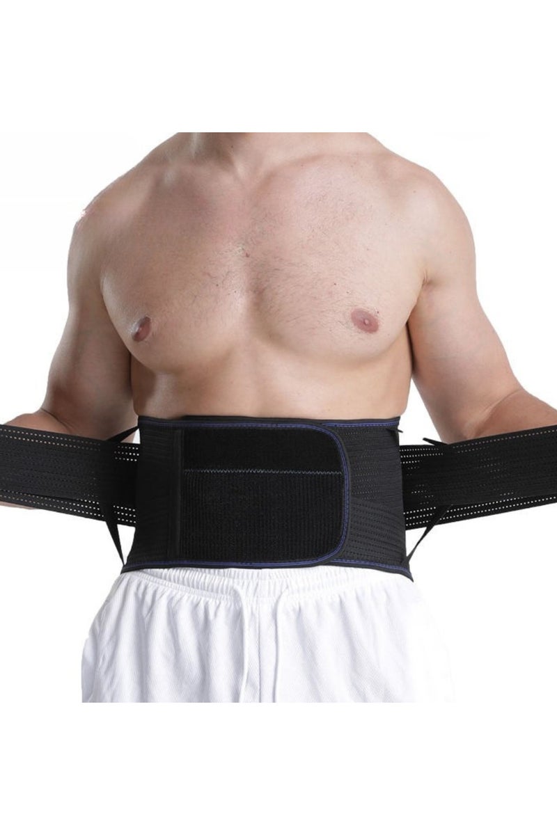 ENDLESS  Endless Back Brace for Lower Back Pain Relief with 6 Support Stays – Adjustable Lumbar Support Belt | Breathable & Anti-Slip Back Support for Sciatica, Scoliosis, Herniated Disc | For Men & Women – Black - Image 2