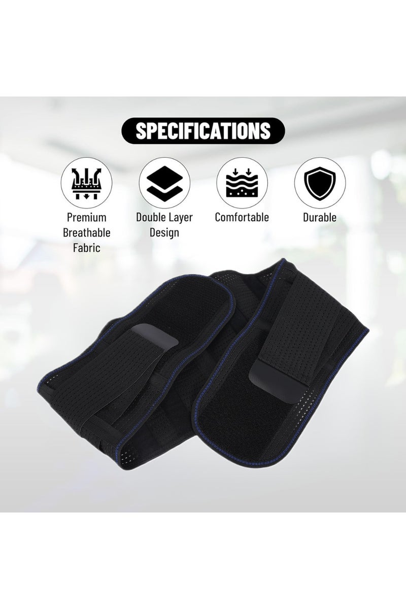 ENDLESS  Endless Back Brace for Lower Back Pain Relief with 6 Support Stays – Adjustable Lumbar Support Belt | Breathable & Anti-Slip Back Support for Sciatica, Scoliosis, Herniated Disc | For Men & Women – Black - Image 5