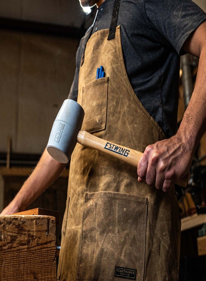 إستوينج مطرقة مطاطية من ESTWING Deadhead - مطرقة No-Mar وزن 18 أونصة برأس مقاوم للارتداد ومقبض من خشب الهيكوري - DH-18N - Image 5